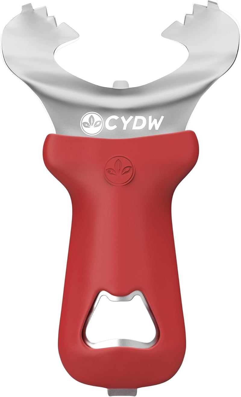 CYDW Mason Jar Opener Tool with No Lid Dents or Damage, Can Opener Manual Multi-Purpose, Easy Twist Manual Handheld Top Remover Utensil, Canning Supplies Tools and Bottle Opener, Made For Lifetime - Image 1